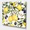 Designart - Lemon and Olive Branches I - Tropical Canvas Wall Art Print